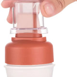 5 Hole Squeeze Sauce Bottle | Refillable Condiment Dispenser with Lid | Multipurpose Ketchup & Hot Sauce Bottle for Kitchen | Black Cap view 2