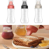 5 Hole Squeeze Sauce Bottle | Refillable Condiment Dispenser with Lid | Multipurpose Ketchup & Hot Sauce Bottle for Kitchen | Black Cap view 6