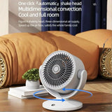 Oscillating Desktop Circulating Fan FT-905 | Rechargeable Mini Table Fan with LED Display & 3 Speeds view 6