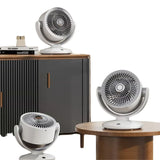 Oscillating Desktop Circulating Fan FT-905 | Rechargeable Mini Table Fan with LED Display & 3 Speeds view 5