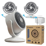 Oscillating Desktop Circulating Fan FT-905 | Rechargeable Mini Table Fan with LED Display & 3 Speeds view 1