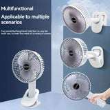 Rechargeable 3-in-1 Clip Fan | Handheld, Desktop & Wall Mounted Portable Fan with 3 Speed Modes view 3