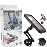 Waterproof Bike Phone Holder 360° Rotation | Handlebar Mobile Mount for Bicycle & Motorcycle view 1