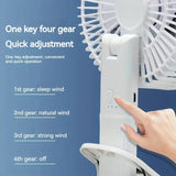Rechargeable 3-in-1 Clip Fan | Handheld, Desktop & Wall Mounted Portable Fan with 3 Speed Modes view 5