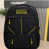 Multi-Functional Travel Backpack | Business Daypack with Laptop Compartment | Black & Yellow view 3