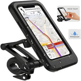 Waterproof Bike Phone Holder 360° Rotation | Handlebar Mobile Mount for Bicycle & Motorcycle view 2