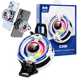 CX16 Magnetic Mobile Cooling Fan | Semiconductor Phone Cooler with RGB Lights | Fast Cooling Gaming Radiator for Android & iPhone view 1