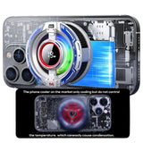 CX16 Magnetic Mobile Cooling Fan | Semiconductor Phone Cooler with RGB Lights | Fast Cooling Gaming Radiator for Android & iPhone view 6