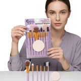 9 PCS Makeup Brush Set | Professional Beauty Tools for Foundation, Blending, Contouring & Eyeshadow | Soft Synthetic Bristles | Pink view 3