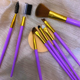 9 PCS Makeup Brush Set | Professional Beauty Tools for Foundation, Blending, Contouring & Eyeshadow | Soft Synthetic Bristles | Pink view 4