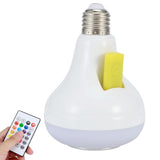 2-in-1 Smart LED Bulb with Bluetooth Speaker | RGB Color Light + Remote Control view 4