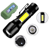 Metal COB Flashlight Torch  | Mini Rechargeable LED Work Light & Waterproof Emergency Penlight view 1