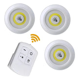 Pack of 3 LED Remote Control Tap Lights  | Self-Adhesive Cabinet, Wardrobe & Kitchen Lights view 5
