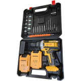 Cordless Drill Machine Kit with 2  Batteries  & 26 Accessories | Portable Rechargeable Impact Drill Set view 4