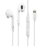 Genuine Certified Apple iPhone Handsfree | Wired Lightning Earphones | Deep Bass & Clear Sound | White view 2
