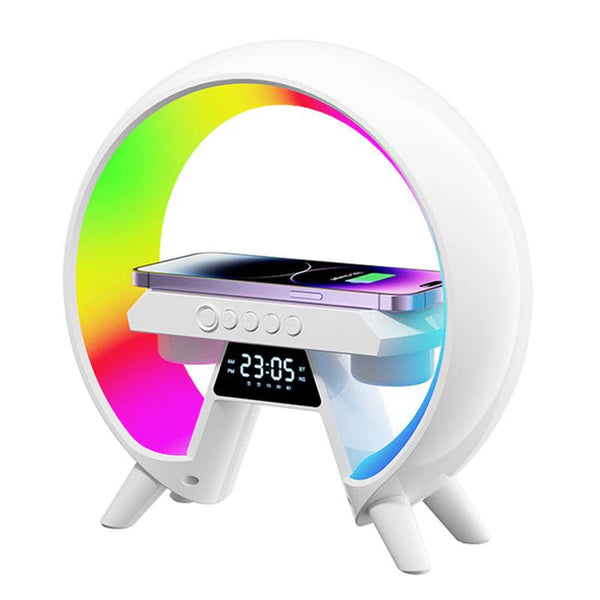 BT-3401 LED Wireless Charging Speaker & Atmosphere Lamp | RGB Night Light | Bluetooth Speaker | Fast Wireless Charger