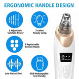 Blackhead Suction Remover Portable Pore Cleaner with LED Display and Multiple Suction Levels view 4