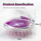 Head Scalp Massage & Shampoo Brush | Soft Silicone Bath Brush | Deep Cleansing & Relaxing Scalp Care | Random Colors view 4