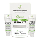 Brightening Glow Kit by The Health Healer | Face Wash, Scrub & Night Cream Set view 1