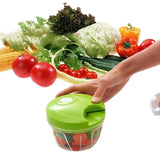 Manual Mini Hand Pull Food Chopper | Spin Cutter Vegetable & Fruit Chopper | Food Processor for Onion, Garlic, Salad & Kitchen Use view 3