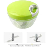 Manual Mini Hand Pull Food Chopper | Spin Cutter Vegetable & Fruit Chopper | Food Processor for Onion, Garlic, Salad & Kitchen Use view 2