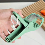 5 Blade Vegetable & Fruit Cutter and Slicer | Multipurpose Vegetable Chopper & Fruit Slicer |  Kitchen Cutter with 5 Stainless Steel Blades | Multiple Colors view 2