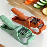 5 Blade Vegetable & Fruit Cutter and Slicer | Multipurpose Vegetable Chopper & Fruit Slicer |  Kitchen Cutter with 5 Stainless Steel Blades | Multiple Colors view 4