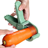 5 Blade Vegetable & Fruit Cutter and Slicer | Multipurpose Vegetable Chopper & Fruit Slicer |  Kitchen Cutter with 5 Stainless Steel Blades | Multiple Colors view 6