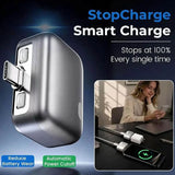 Automatic Charging Disconnector | Model LX-007 | Smart Auto Power Cut-Off Battery Protector | Type-C to Type-C Fast Charging Guardian view 2