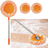Sunflower Shape Cleaning Mop | 360° Rotating Extendable Microfiber | For Walls, Floors, Bathroom, Windows & Car Cleaning view 1