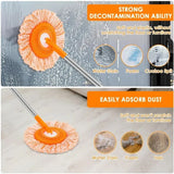 Sunflower Shape Cleaning Mop | 360° Rotating Extendable Microfiber | For Walls, Floors, Bathroom, Windows & Car Cleaning view 5