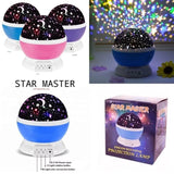 Star Master Projector Night Lamp | 360° Rotating LED Moon & Starry Sky Projector | USB & Battery Operated | Portable Night Light | Random Color view 5