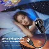 USB Moon & Earth Projection Atmosphere Light | 3 Interchangeable Lenses | Flexible Gooseneck  Projector Lamp view 4