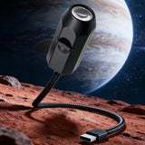 USB Moon & Earth Projection Atmosphere Light | 3 Interchangeable Lenses | Flexible Gooseneck  Projector Lamp view 3