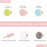 Premium 6-in-1 Electric Baby Nail Trimmer Set | Safe Infant Nail Filer & Manicure Pedicure Kit with LED Light & Storage Case | Cell Operated | Random Color view 2