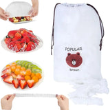 Disposable & Reusable Elastic Food Covers | Transparent Bowl & Plate Covers | Stretchable Dustproof Food Storage Covers | Kitchen Freshness Protector | 100Pcs view 1