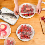 Disposable & Reusable Elastic Food Covers | Transparent Bowl & Plate Covers | Stretchable Dustproof Food Storage Covers | Kitchen Freshness Protector | 100Pcs view 5
