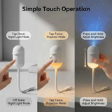2-in-1 USB Galaxy Star Projector Night Light | 6 Projection Lenses | Adjustable Brightness Starry Sky & Night Lamp view 2