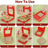 2-in-1 Sandwich Cutter & Sealer | Kids Bread Cutter, Decruster & Uncrustable Sandwich Maker | Random Color view 4