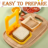 2-in-1 Sandwich Cutter & Sealer | Kids Bread Cutter, Decruster & Uncrustable Sandwich Maker | Random Color view 5