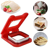 2-in-1 Sandwich Cutter & Sealer | Kids Bread Cutter, Decruster & Uncrustable Sandwich Maker | Random Color view 1
