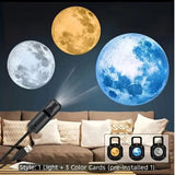 USB Moon & Earth Projection Atmosphere Light | 3 Interchangeable Lenses | Flexible Gooseneck  Projector Lamp view 5