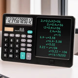 Functional Calculator with LCD Writing Tablet | Model DS-837X | 2-in-1 Digital Calculator & Reusable Notepad | Solar & Battery Powered | Stylus Pen view 6