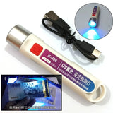 UV Currency Checker Rechargeable Light |  K-206 365nm | Portable UV Torch for Banknote Security Features, Fluorescent Detection & Inspection view 2