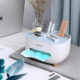 ECOCO Tissue Box with Multifunctional Storage Drawer | Creative Desk Organizer & Tissue Holder | Remote Control & Stationery Organizer | Kitchen, Living Room & Office view 5