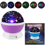 Star Master Projector Night Lamp | 360° Rotating LED Moon & Starry Sky Projector | USB & Battery Operated | Portable Night Light | Random Color view 1